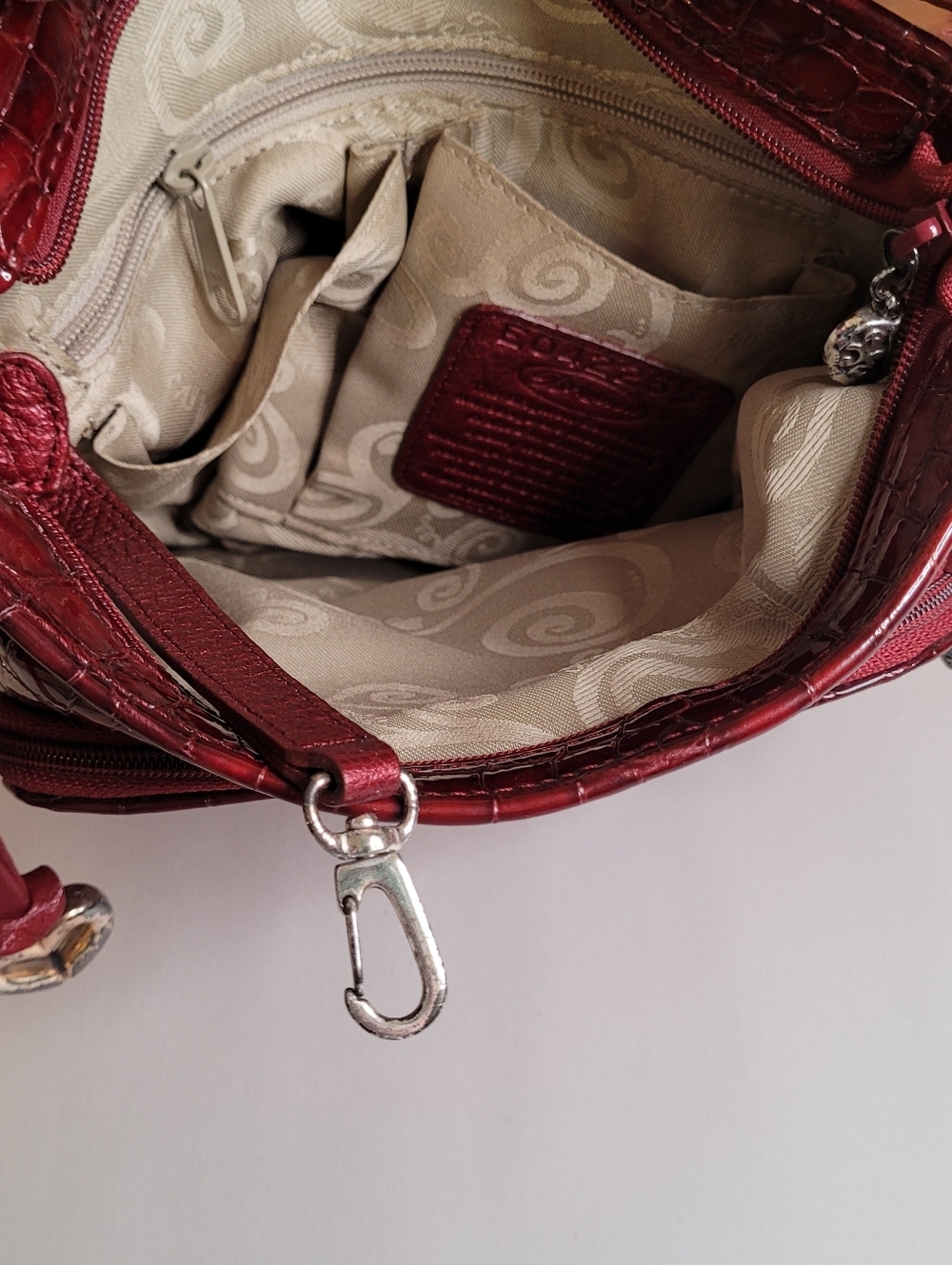 Brighton Croc Embossed Patent Leather Purse - Picture 12 of 13